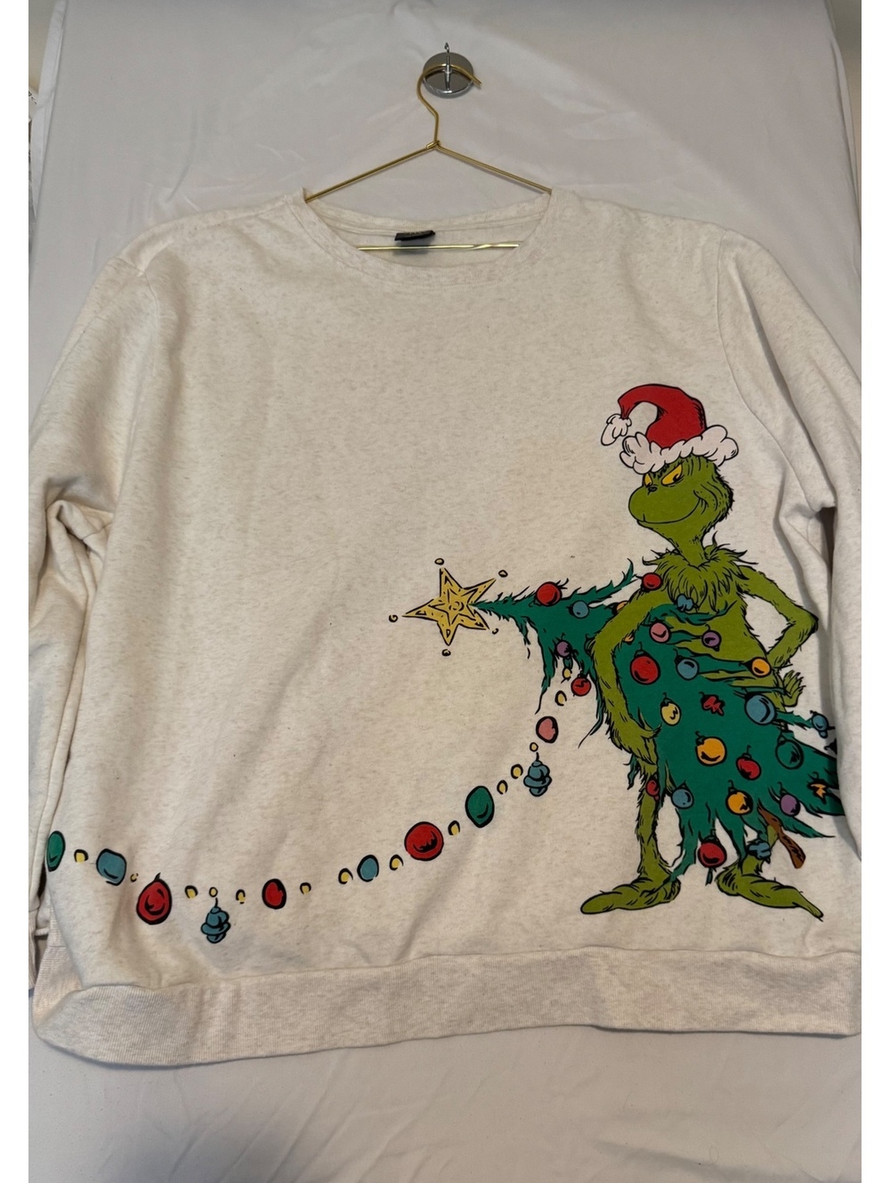 Vintage Dr. Seuss The Grinch & Max Christmas Sweatshirt Xxl